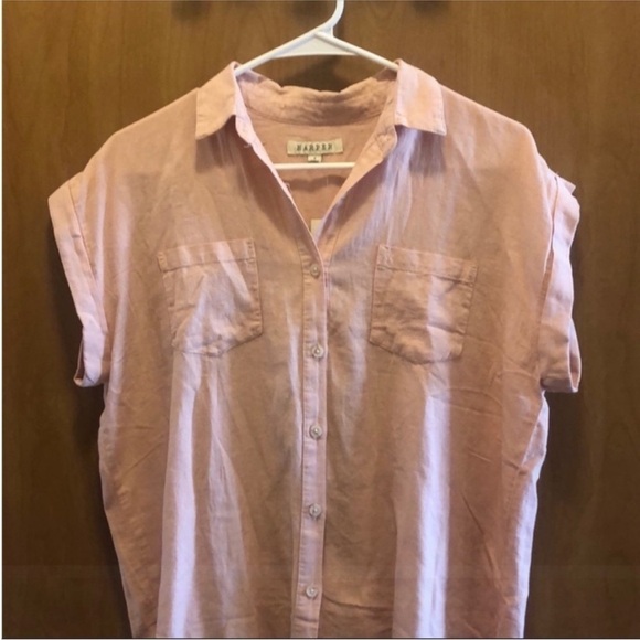 Francesca's Size Small Light Pink Open Back Top. - Picture 3 of 7